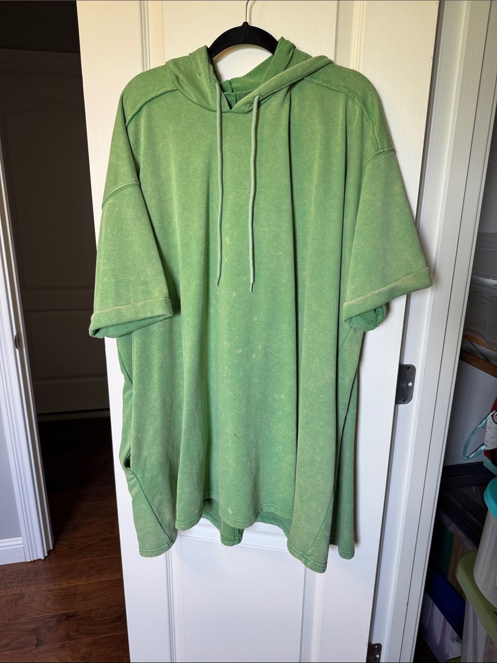 Mineral Wash Green Hoodie
